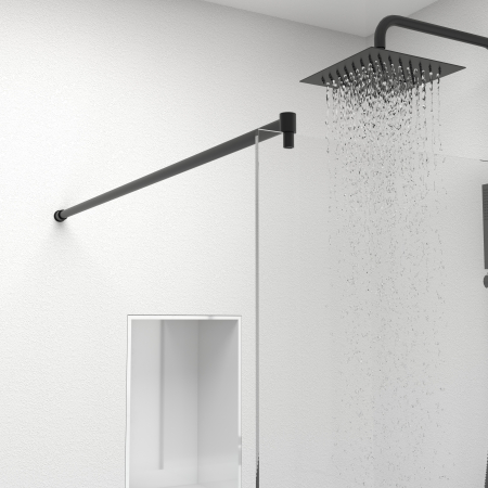 Paravan Dus 50cm, 6mm, Sticla Clara, Accesorii Argintiu [6]