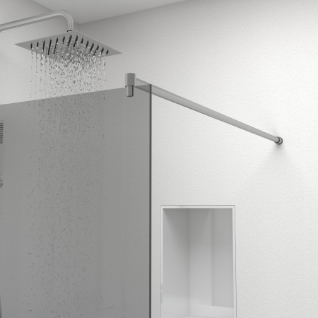 Paravan Dus 50cm, 6mm, Sticla Clara, Accesorii Argintiu [1]