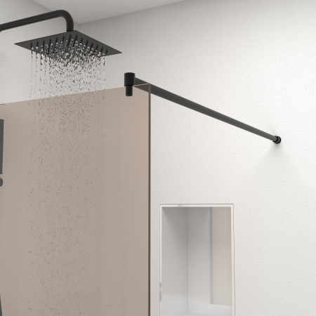 Paravan Dus 50cm, 6mm, Sticla Clara, Accesorii Argintiu, Model Sablat M1 [2]
