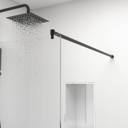 Paravan Dus 50cm, 6mm, Sticla Clara, Accesorii Argintiu, Model Sablat M1 [2]