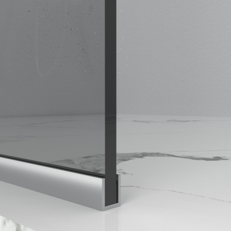 Paravan Dus 50cm, 6mm, Sticla Clara, Accesorii Argintiu, Model Sablat M1 [3]
