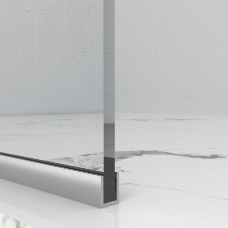 Paravan Dus 50cm, 6mm, Sticla Clara, Accesorii Argintiu, Model Sablat M1 [3]