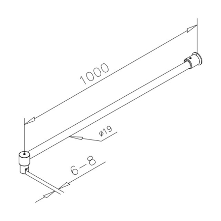 Paravan Dus 50cm, 6mm, Sticla Clara, Accesorii Argintiu, Model Sablat M1 [1]