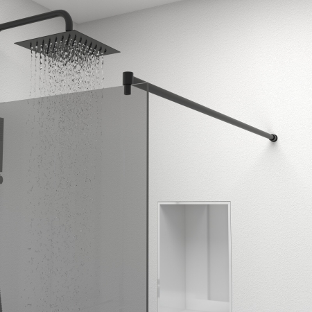 Paravan Dus 50cm, 6mm, Sticla Clara, Accesorii Argintiu, Model Sablat M1 [2]
