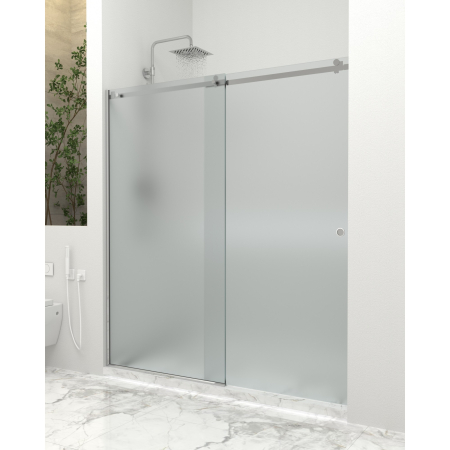 PARAVANE CU UȘĂ CULISANTĂ - Paravan dus cu usa culisanta, 120-130 x 200 cm, 6mm, Clară, Gold