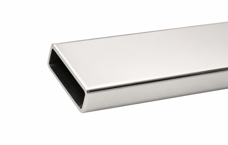 ACCESORII - Profil rectangular TVP001 30 × 10 mm pentru sisteme glisante - Argintiu cromat