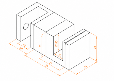 Sistem glisant GLD001 pentru cabină de duș, sticlă 8-10 mm - Argintiu cromat [1]