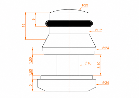 Sistem glisant GLD001 pentru cabină de duș, sticlă 8-10 mm - Argintiu cromat [2]