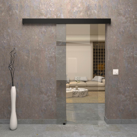 UȘĂ GLISANTĂ - Ușă glisantă Clară 65x215 cm Negru