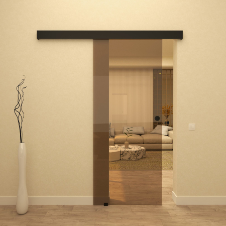 UȘĂ GLISANTĂ - Ușă glisantă Clară 65x215 cm Negru