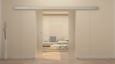 UȘĂ GLISANTĂ DUBLĂ - Ușă glisantă dublă Clară 65+65x215 cm Negru