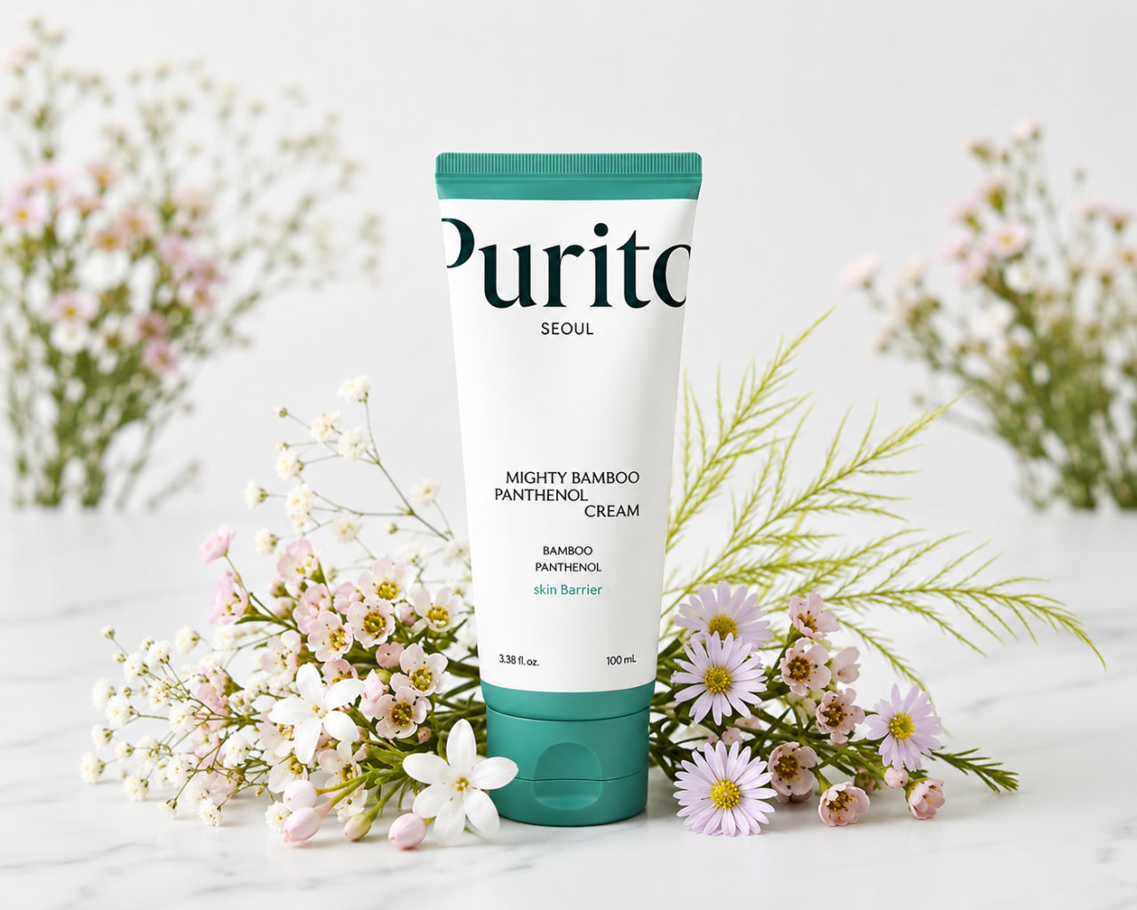 Purito Seoul Mighty Bamboo Panthenol Cream - Cremă hidratantă cu bambus și pantenol 100ml [5]