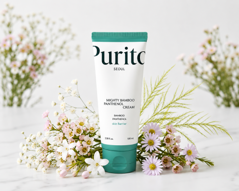 Purito Seoul Mighty Bamboo Panthenol Cream - Cremă hidratantă cu bambus și pantenol 100ml [4]