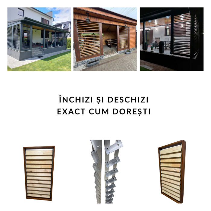 Glisiere din aluminiu pentru terase si foisoare [32]