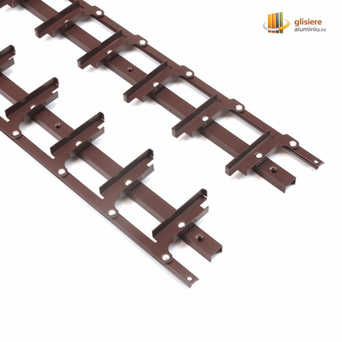 Glisiere din aluminiu pentru terase si foisoare - pentru montaj vertical cu lamele metalice - roflaje mobile [4]