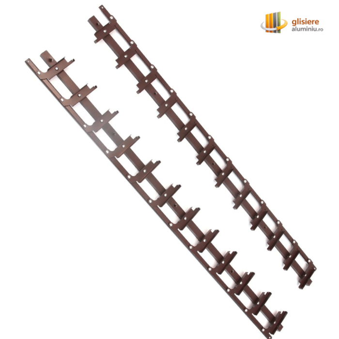 Glisiere din aluminiu pentru terase si foisoare - pentru montaj vertical cu lamele metalice - roflaje mobile [2]