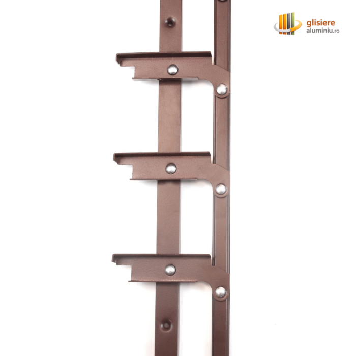 Glisiere din aluminiu pentru terase si foisoare - pentru montaj vertical cu lamele metalice - roflaje mobile [5]