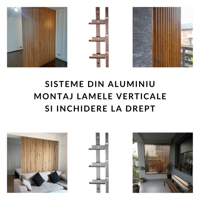 Glisiere din aluminiu pentru terase si foisoare - pentru montaj vertical cu lamele metalice - roflaje mobile [3]