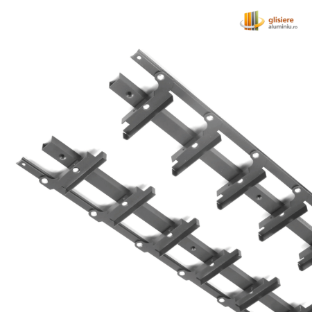 Deco Perfect Glisiere Aluminiu - Glisiere din aluminiu pentru terase si foisoare - pentru montaj vertical cu lamele metalice - roflaje mobile
