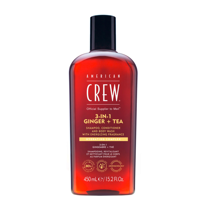 American Crew 3 in 1 Ginger & Tea Shampoo 450 ml [1]