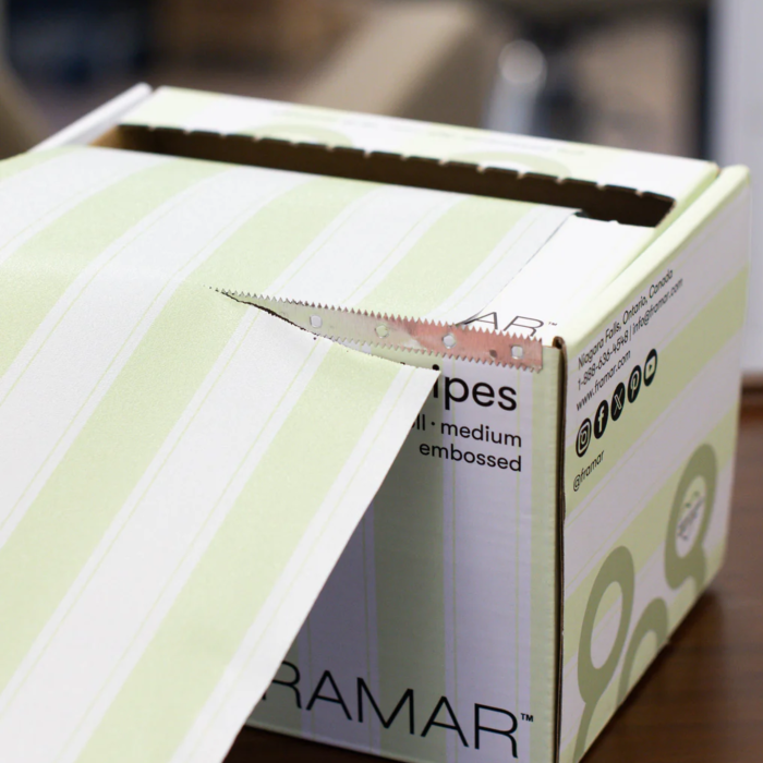 Embossed Roll Medium Stripes Celery 98m [5]