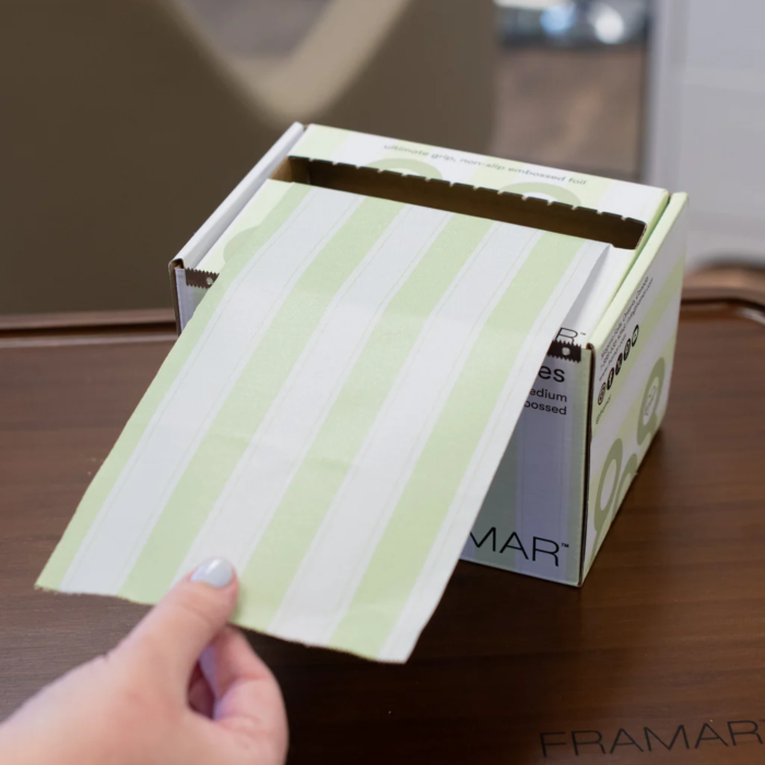 Embossed Roll Medium Stripes Celery 98m [3]