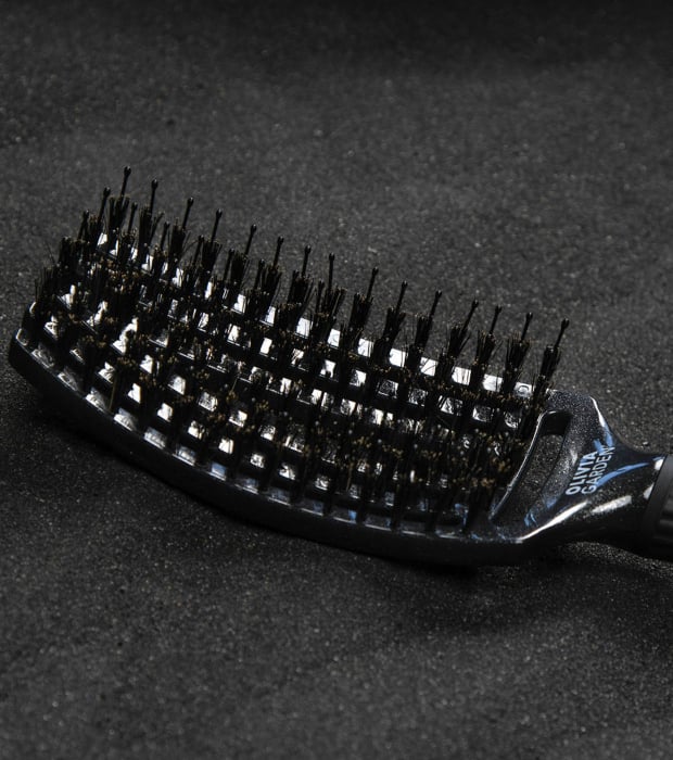 Finger Brush Midnight Care Iconic Boar&Nylon Black Onyx M [5]
