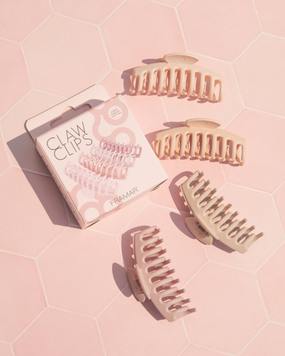 Framar Claw Clips Blush set (4buc) [3]