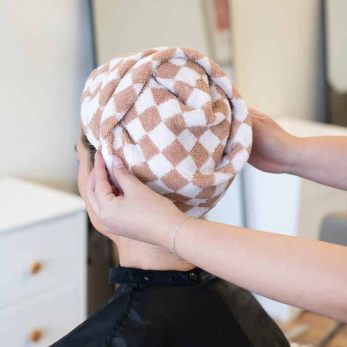 Framar Towels Tan&White Checkered Style (set 6 buc.) [5]