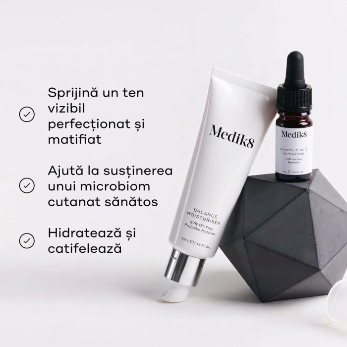 Medik8 Balance Moisturiser with Glycolic Acid Activator 50ml [2]