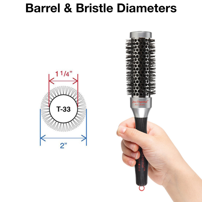 ProThermal Hairbrush Black T33 [2]