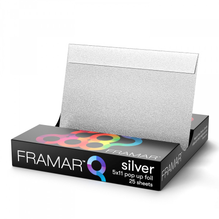 Folii pentru decolorare - Embossed Pop Ups Star Struck Silver  30cm  25 Sheets