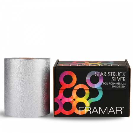 Folii pentru decolorare - Embossed Roll Medium Star Struck Silver 98m