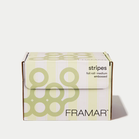 Embossed Roll Medium Stripes Celery 98m [1]