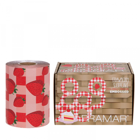 Folii pentru decolorare - Embossed Roll Medium Strawberry Shortcake 98m