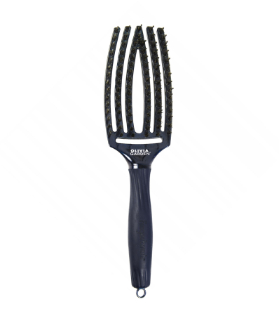 Perii și piepteni - Finger Brush Midnight Care Iconic Boar&Nylon Blue Sapphire M