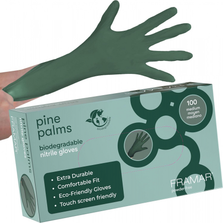 FRAMAR - Framar Gloves - Pine Palms Nitrile Small 100buc.