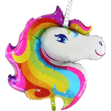 Baloane - Balon din folie unicorn colorat 104cm