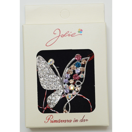 Martisor Brosa Medie - Martisor Brosa Medie, Multicolora, Dimensiune Brosa Aprox 5 cm, Material Metal, Model 15