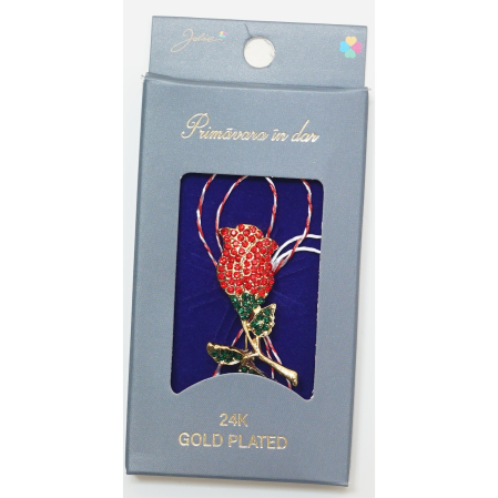 Martisor Brosa Placata cu Aur 24K - Martisor Brosa Placata cu Aur 24K, Dimensiune Brosa Aprox 2- 3 cm, Model 9