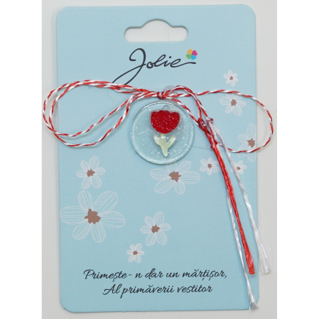 Martisor Acril Vis de Primavara - Martisor din Acril, Dimensiune Pandantiv Aprox 2 cm, Multicolor, Model 12