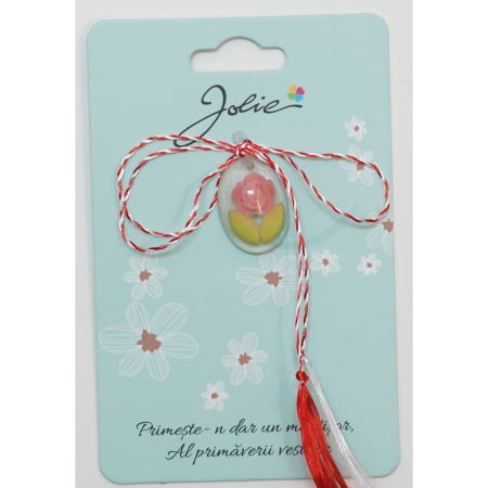 Martisor Acril Vis de Primavara - Martisor din Acril, Dimensiune Pandantiv Aprox 2 cm, Multicolor, Model 14