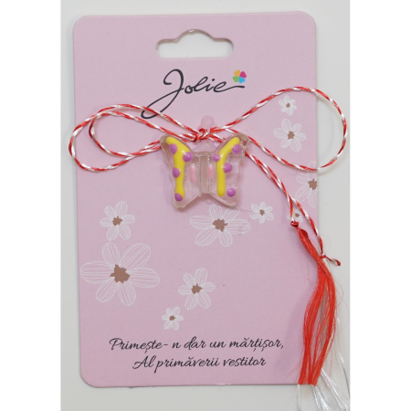 Martisor Acril Vis de Primavara - Martisor din Acril, Dimensiune Pandantiv Aprox 2 cm, Multicolor, Model 16