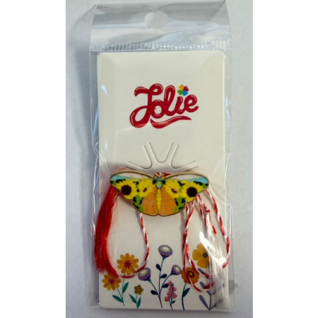 Martisor Brosa Copii - Martisor pentru copii, Brosa, Material Metal, Ambalaj Carton cu Design, Deimensiune Brosa Aproximativ 2 x 2 cm, Multicolor, Model 46