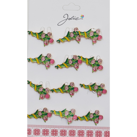 Martisoare - Set 12 Brose Martisor Buchet de Lalele