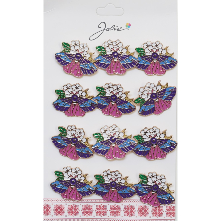 Martisoare - Set 12 Brose Martisor Fluture pe Flori