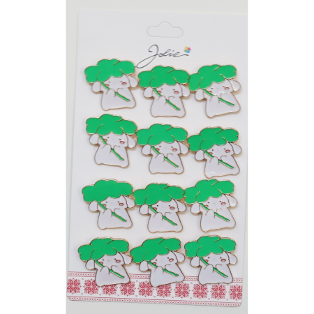 Martisoare - Set 12 Brose Martisor Iepure sub Trifoi