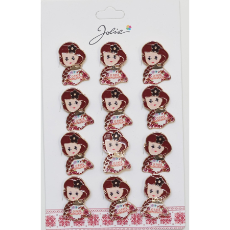 Martisoare - Set 12 Brose Martisor Primavara cu Mesaj O Fata Minunata