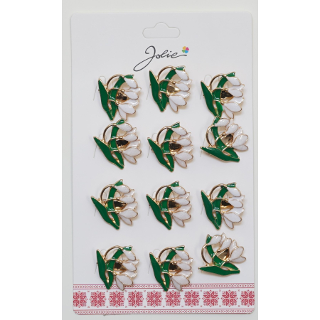 Martisoare - Set 12 Brose Martisor Primavara Ghiocei