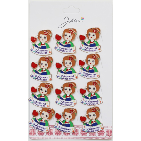 Martisoare - Set 12 Brose Martisor Primavara O Doamna Dedicata